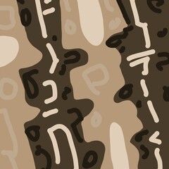 Abstract image for printing. Picture for modern interiors. The picture is painted by hand on a tablet. © neurostructure