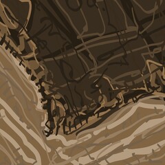 Abstract image for printing. Picture for modern interiors. The picture is painted by hand on a tablet. © neurostructure