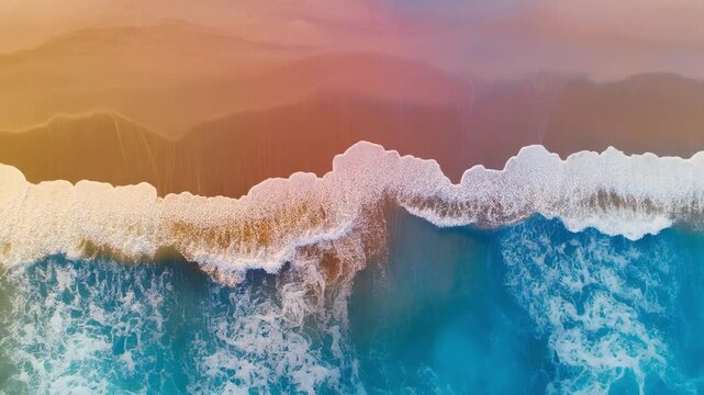 Underwater coral reef ecosystem time-lapse transition