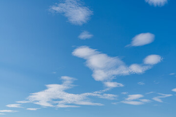 Obraz premium 青空に浮かぶ雲