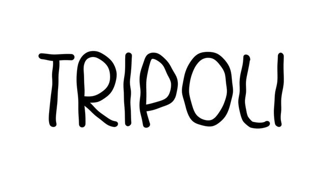Tripoli Hand Drawn Scribble Text Effect