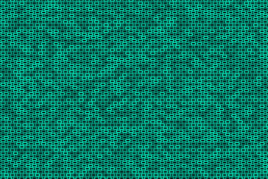 Abstract digital background featuring a seamless pattern of geometric turquoise circles 