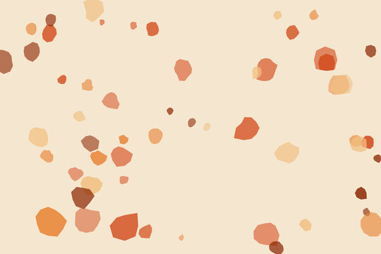 Abstract artistic background with scattered hand drawn organic shapes in warm earth tone colors motion animation loop video