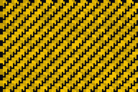 Abstract background with a seamless pixelated pattern in yellow and black colors for creative graphic design projects motion animation loop video
