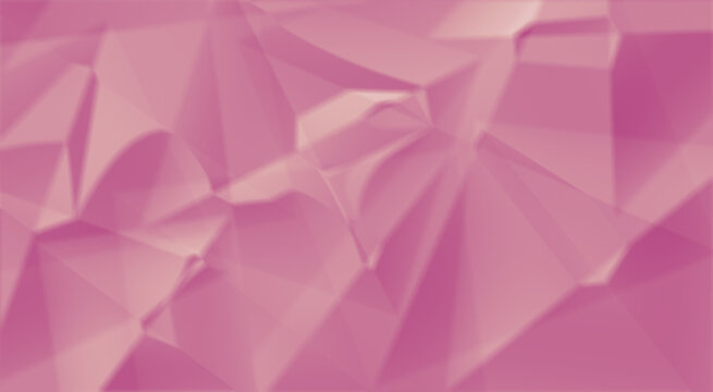 Abstract geometric background with pink polygonal pattern low poly texture for design, wallpaper, or presentation backdrop