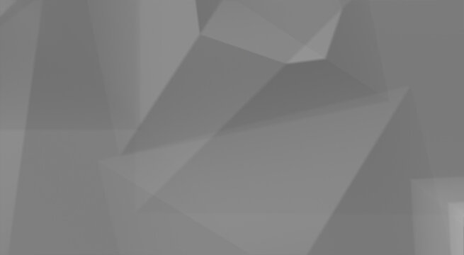 Abstract geometric background with triangular shapes in shades of grey modern low poly design for digital wallpaper, web banners, or presentation slides