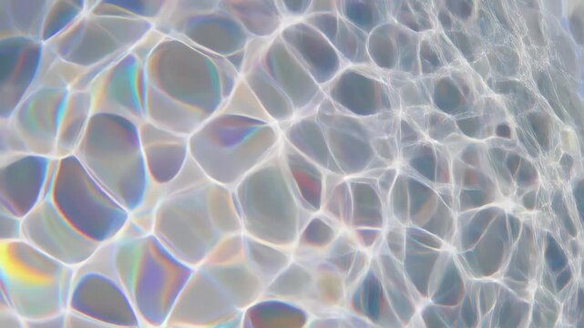 Microscopic view of cellular structures in motion over time