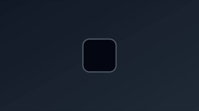 Minimalist green loading spinner animation on dark 4k background, progress waiting
