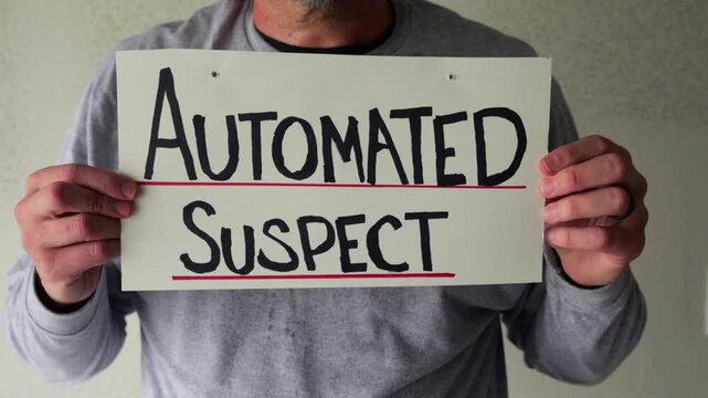 Man attaching protest license plates to vehicle using screwdriver, illustrating citizen pushback against ALPR surveillance - Fourth Amendment privacy