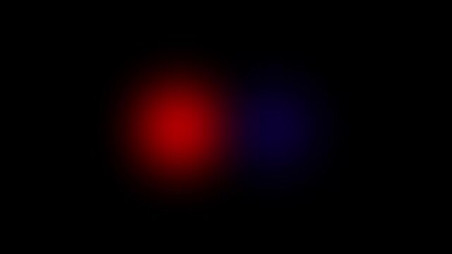 Flashing strobe lights from an emergency vehicle defocused to create a smooth bokeh background Red blue flashing warning light, siren. Police flashing light, flashing lights. 4K