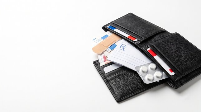 Travel Wallet with Passport, Cards and Medication