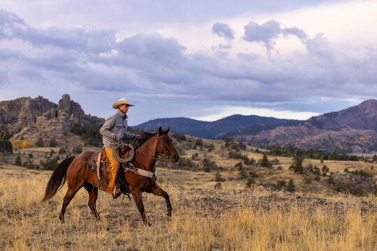 Wyoming Cowboy Horse Ranch scenic