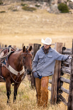 Wyoming Cowboy Horse Ranch scenic