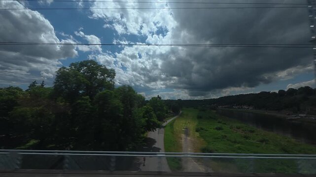 Bad Schandau - Mei&szlig;en. S1 S-Bahn. Elbe Valley: Summer Scenic Railway of Saxony 