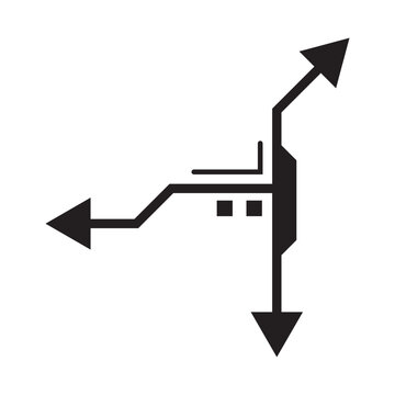 multi direction arrow