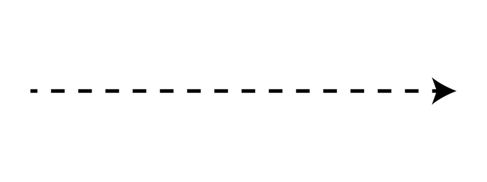 Black dashed line with an arrow pointing to the right side