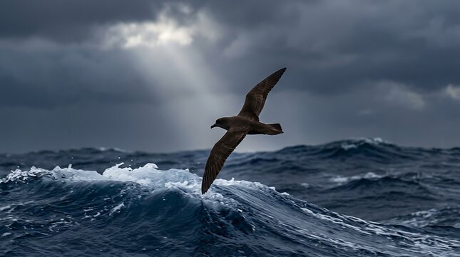 Jouanin's Petrel Arabian Sea Rare Seabird Storm Ocean Flight Rare Species