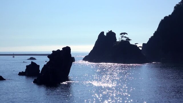 小袖海岸の朝