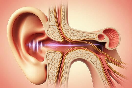 3D cross section illustration of human anatomy