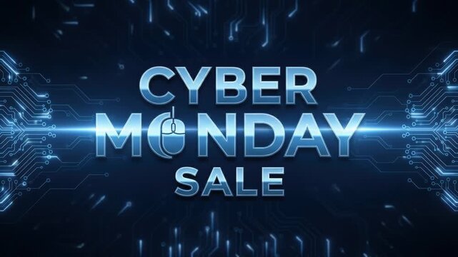 Cyber monday sale digital concept