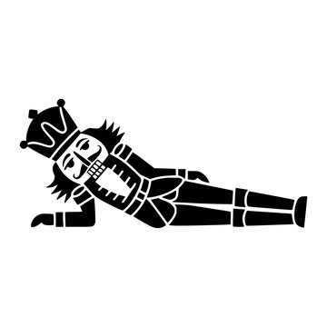 Nutcracker Laying Down
