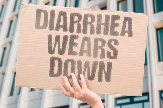 "Diarrhea Wears Down" Describe the exhausting effect of frequent loose stools. DIARRHEA. DEHYDRATION. ELECTROLYTE. EXHAUSTION. FREQUENCY.