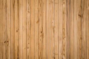 Obraz premium Light beige vertical teak wood planks knots texture background