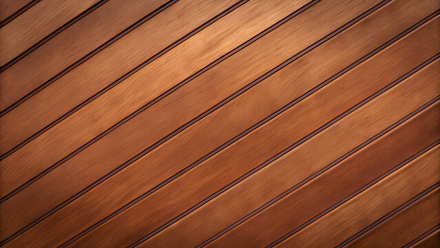 Walnut brown diagonal wood panels with natural grain texture