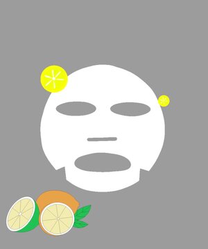 mask with lemon