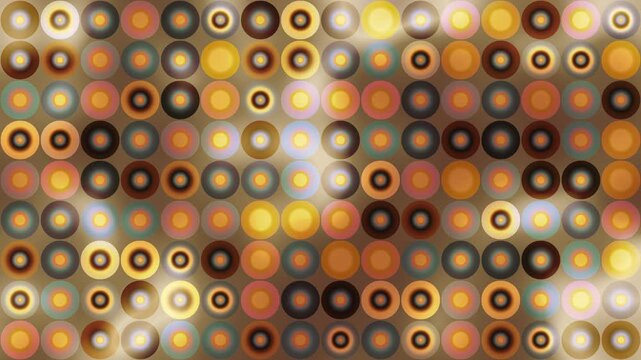 Pulsing dots abstract background pattern seamless loop, retro aesthetic. Data concept.