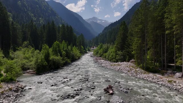 The Sarca river in the Italian Dolomites