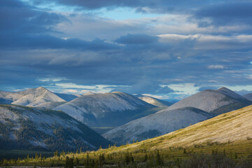 Obraz premium Mountains in tundra