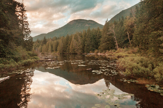 Mountains lake