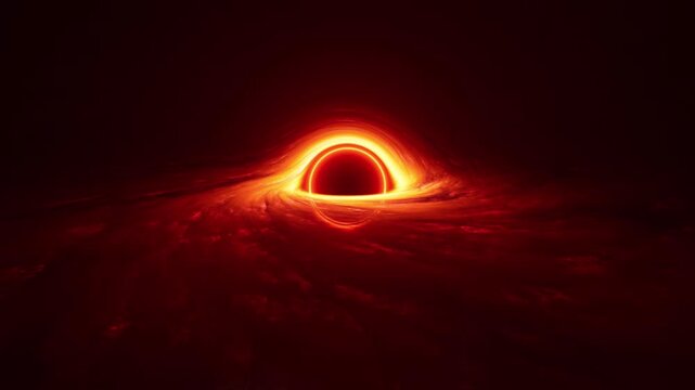 Accretion Disk Rotating Around a Massive Black Hole in Deep Space Loop