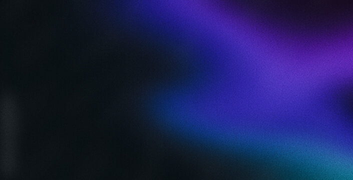 Blue purple black grainy gradient banner background website page header abstract noise effect design