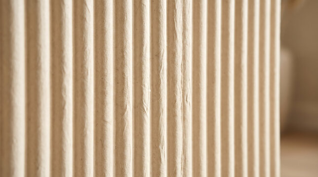 Corrugated Recycled Cardboard Surface Texture