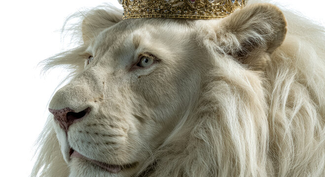 A lion face centered with intense gaze combines strong portrait symmetry with power expression, showing detailed mane texture and dominant animal presence.