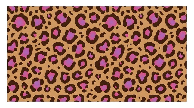 Leopard Print Rosette Texture &mdash; Caramel Chocolate Bold Fashion Pattern Vector