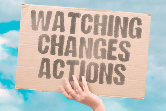 "Watching Changes Actions" Surveillance affects how individuals behave and interact. BEHAVIOR. MONITORING. PRIVACY. CONFORMITY. AWARENESS.