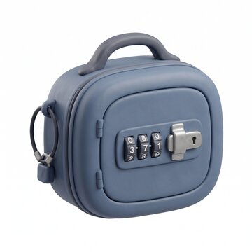 Secure gray padded travel case with combination lock for safe luggage protection