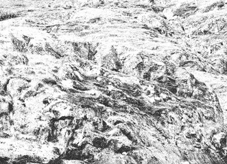 Naklejka premium Rugged Rock Surface in High Key Black and White Sketch Effect