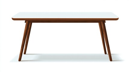 Fototapeta premium Minimalist Mid century Modern Coffee Table