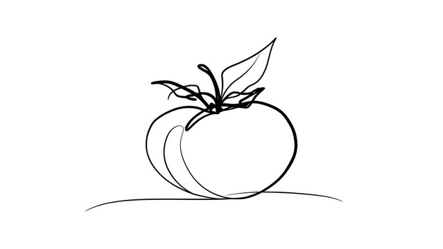 Minimalist peach illustration on white background.