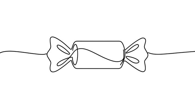 Candy wrapper illustration on white background.