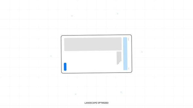Smartphone UI Orientation Concept for Portrait and Landscape