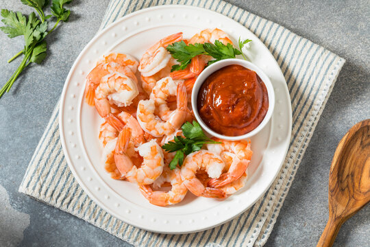 Savory Homemade Organic Shrimp Cocktail