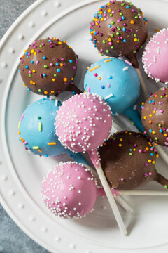 Sweet Homemade Assorted Cake Pops