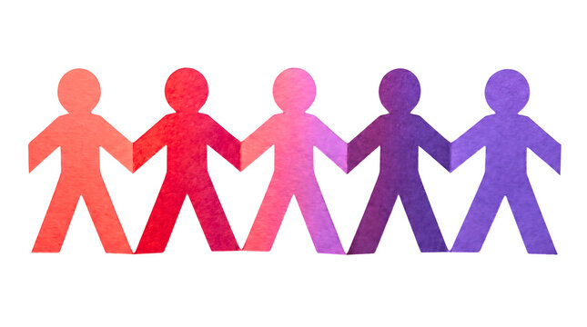 Paper Chain People Cutout