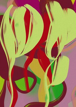 Abstract background, uneven surface, or texture featuring a smooth, layered, and graduated brushstroke effect. Simple vector strokes in a trendy style.