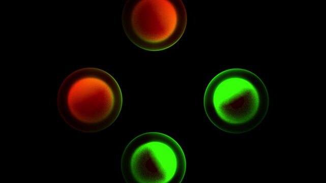 3d animation of Human cell or Embryonic stem cell microscope background